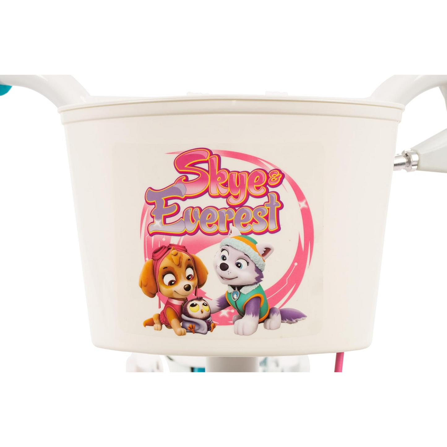 Toimsa Paw Patrol 12 inch Bicycle with Stabilisers and Basket Skye and Everest