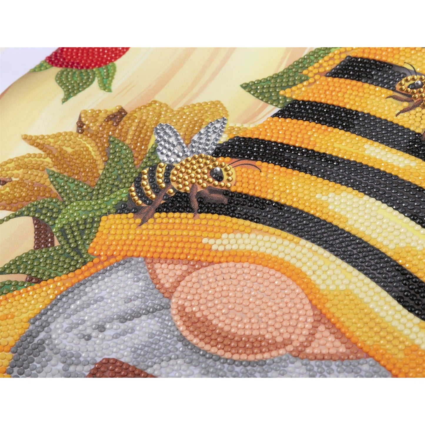 Honey Bee Gnome 35x45cm Crystal Art Scroll