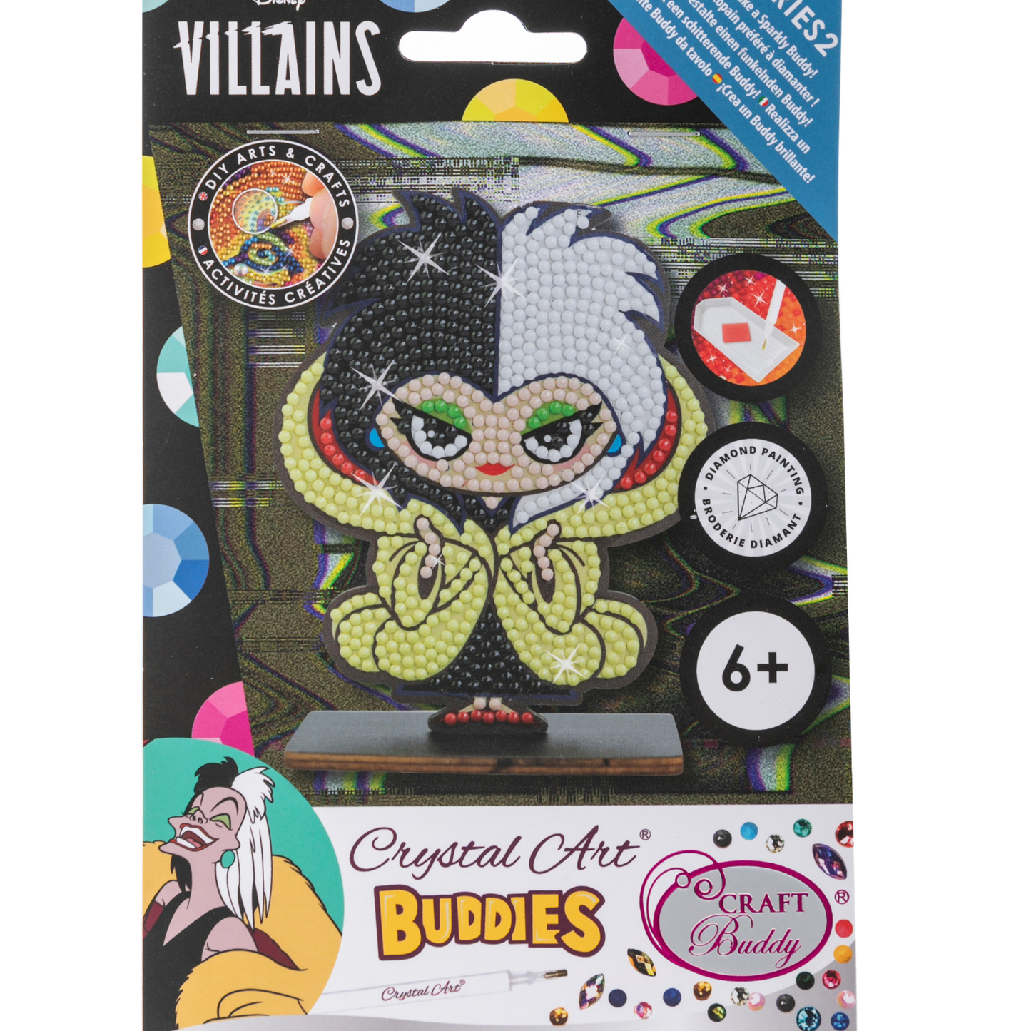 Disney Villans Cruella Crystal Art Buddies