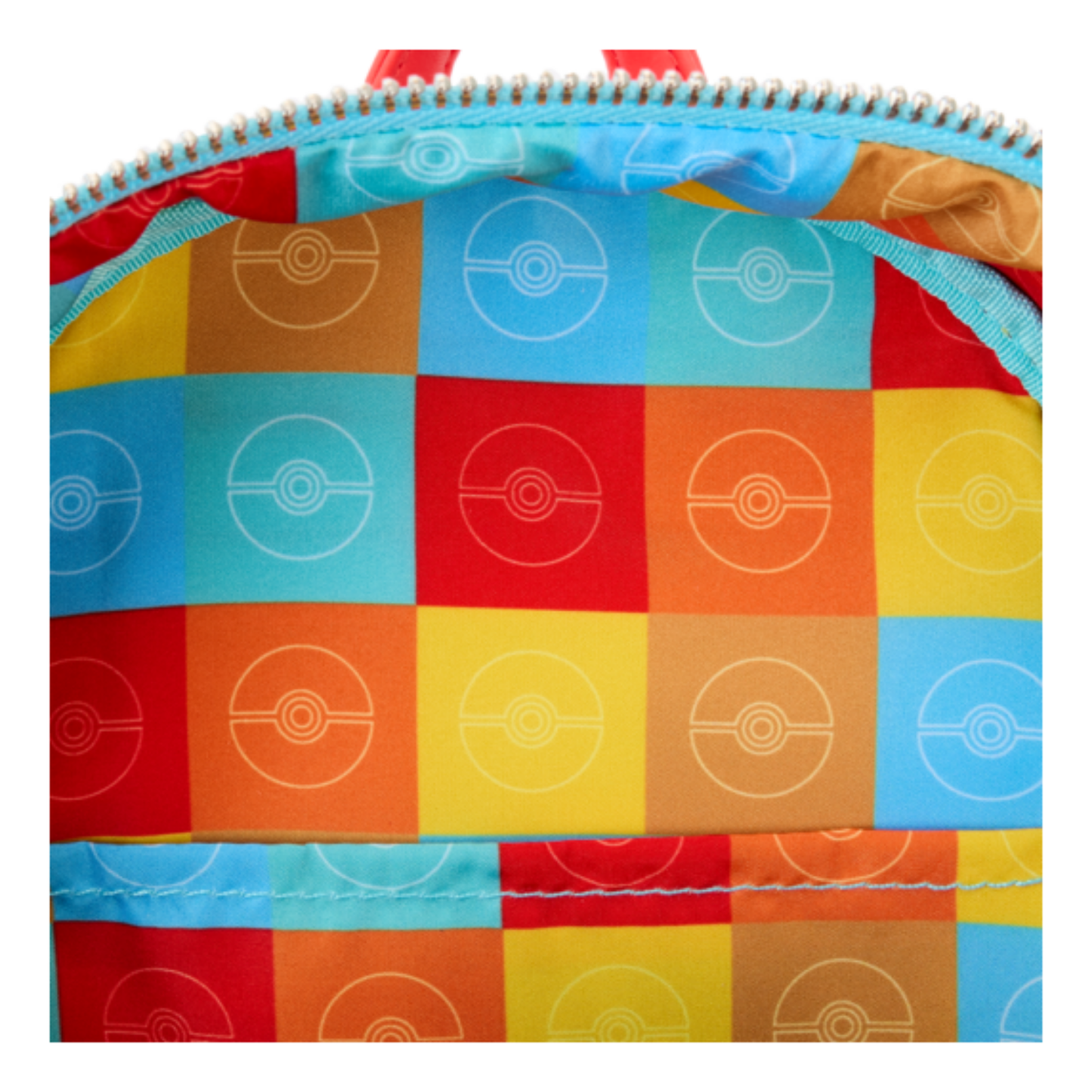 Loungefly - Pikachu, Bulbasaur, Squirtle, Charmander, and Eevee Colour Block Mini Backpack - Pokémon