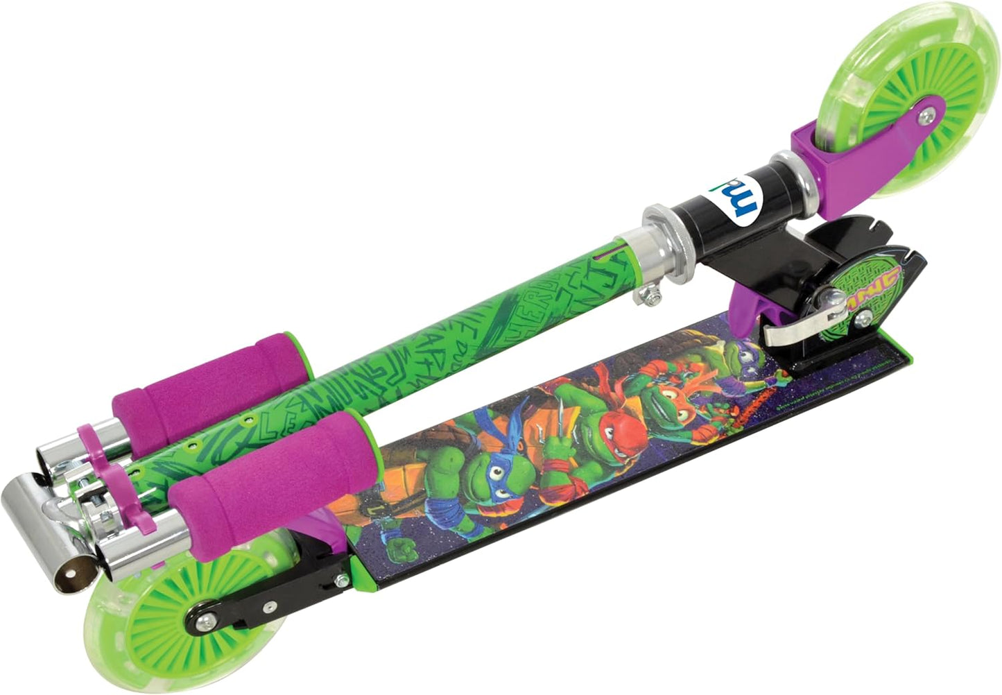 Teenage Mutant Ninja Turtles Folding Inline Scooter w/Light Up Wheels