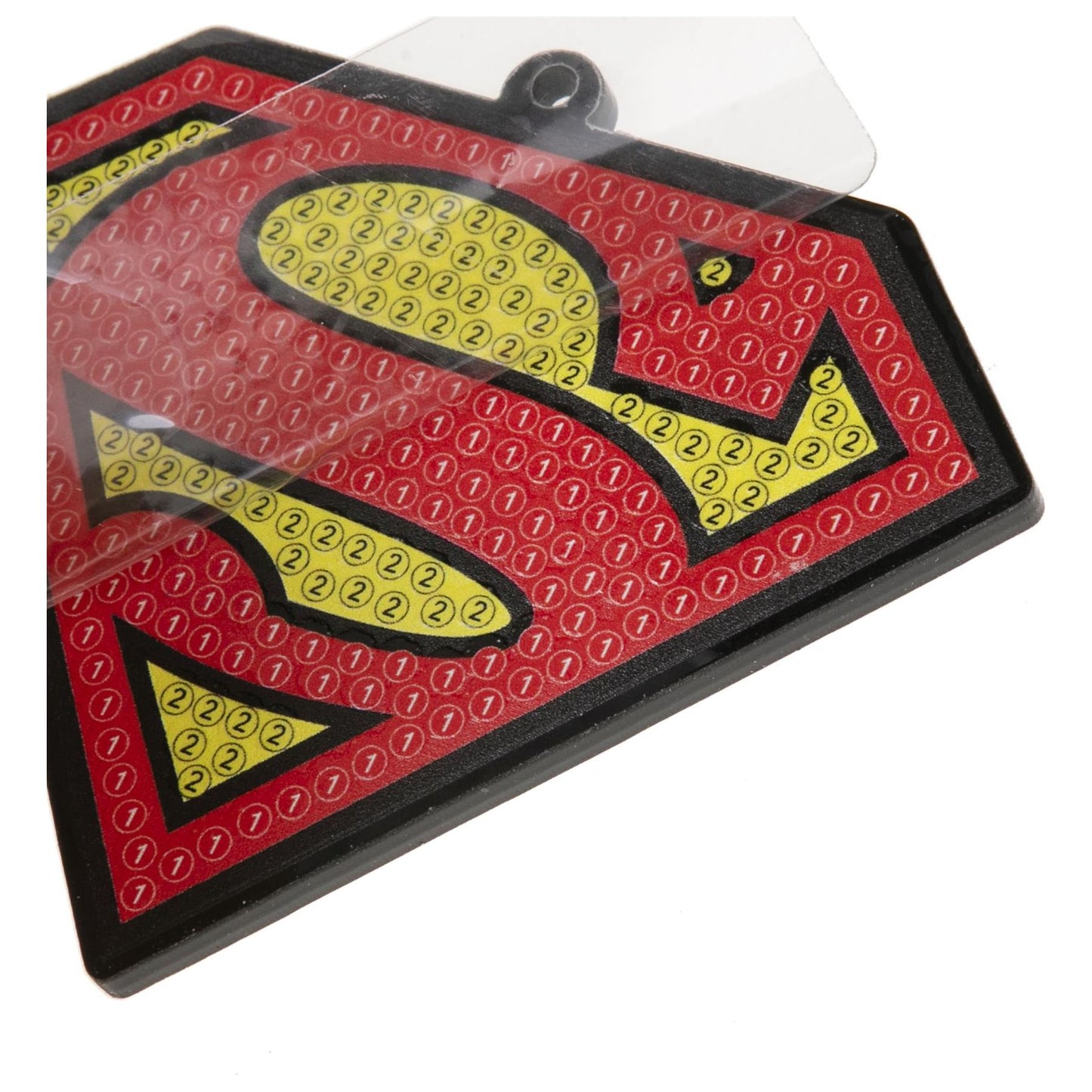 DC Superman Crystal Art Backpack Charm Kit