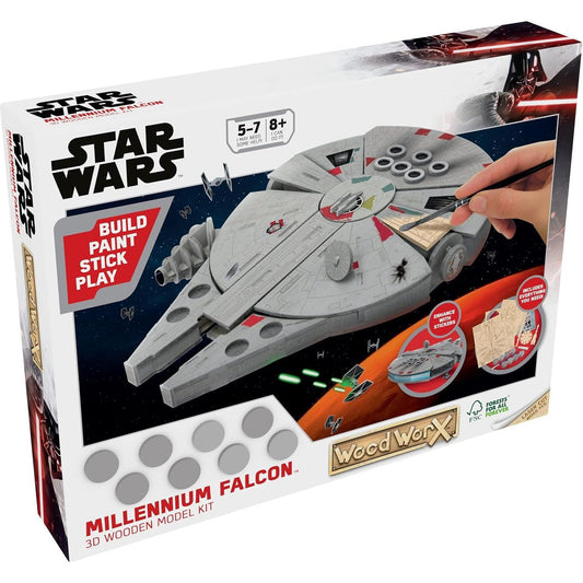 WoodWorX: Star Wars Millenium Falcon 3D Wooden Model Kit