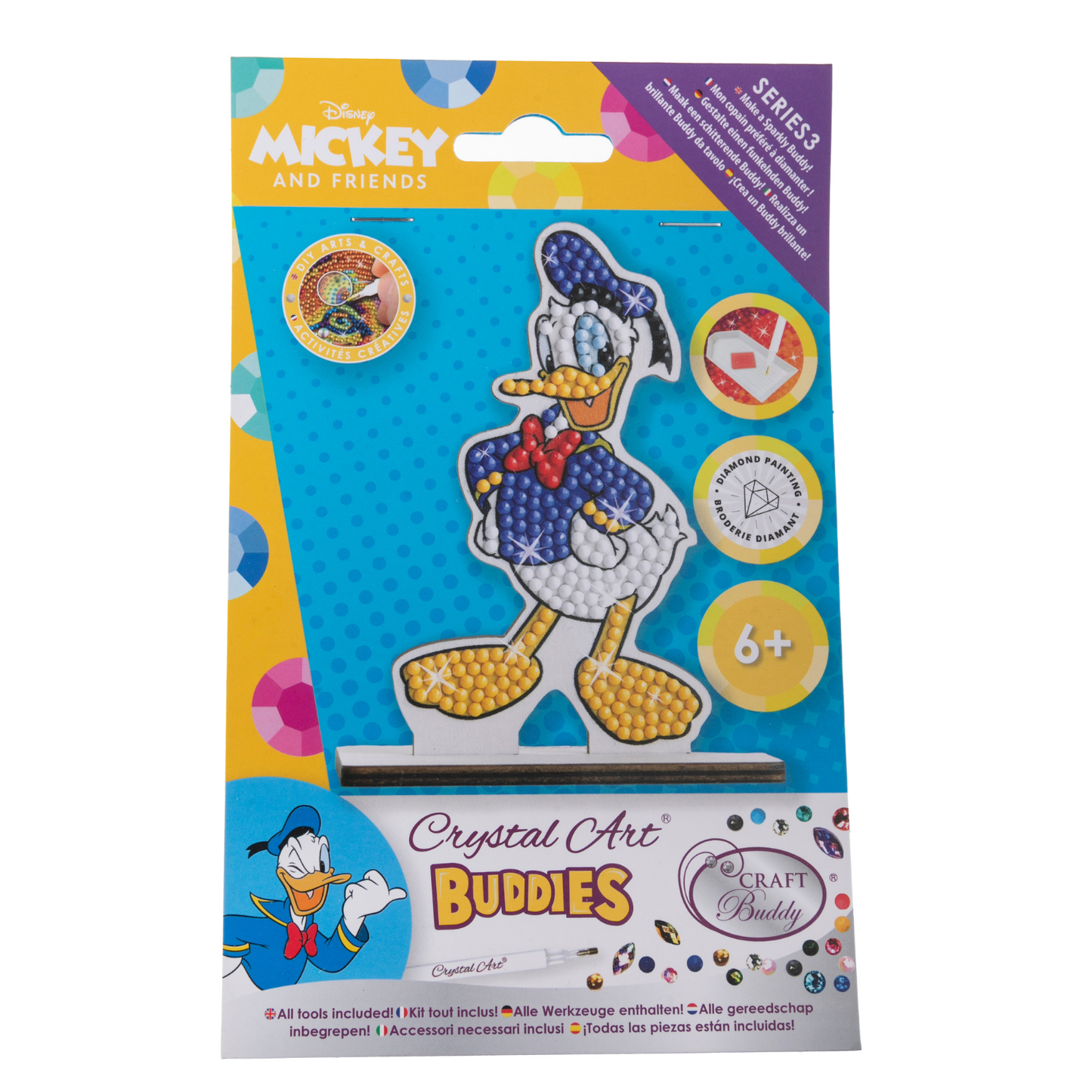 Disney Donald Duck Crystal Art Buddies