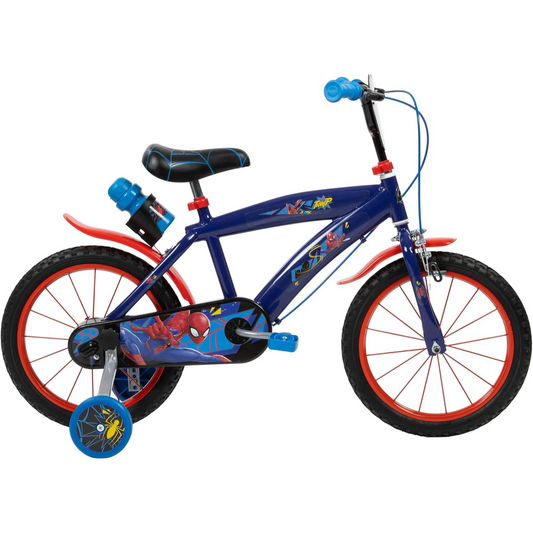 Disney Marvel Spiderman Bicycle, with training wheel stabilisers