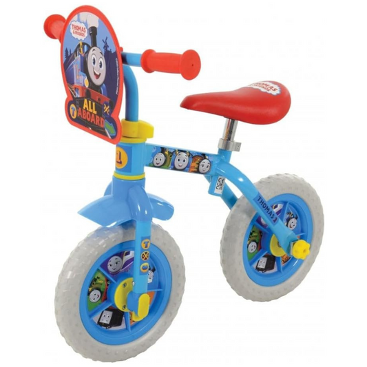 Thomas and Friends 2-in-1 10" Balance Bike and Training Bike