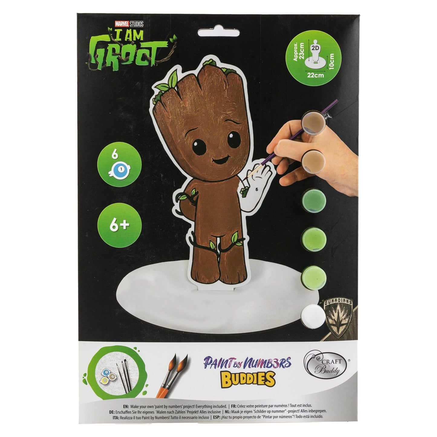 Marvel Groot XL Buddy Paint By Numbers Kit