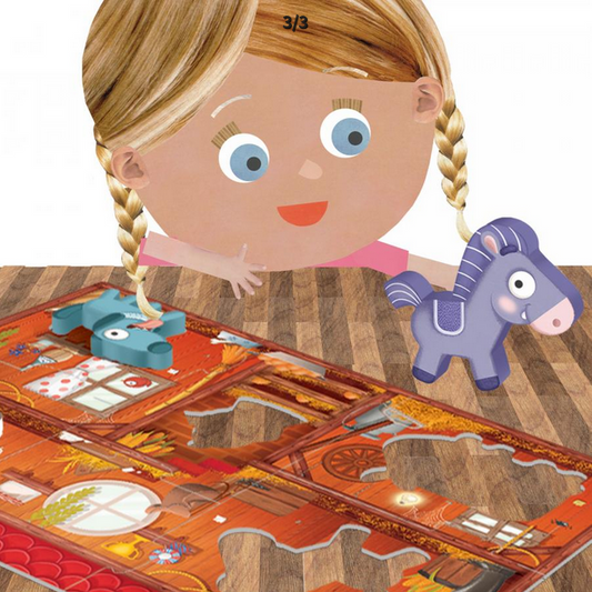 Headu Monttessori My First Farm Educational Puzzle Kids Children 2-4