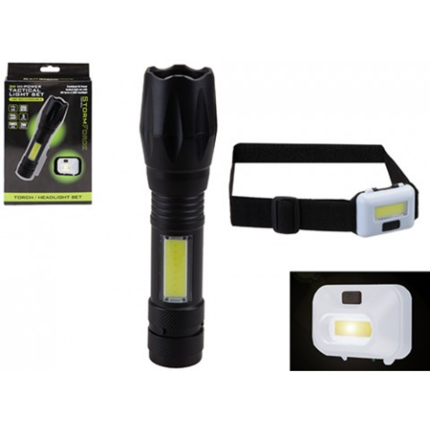 Stormforce Rechargeable 3W Focus Beam Torch/Lantern