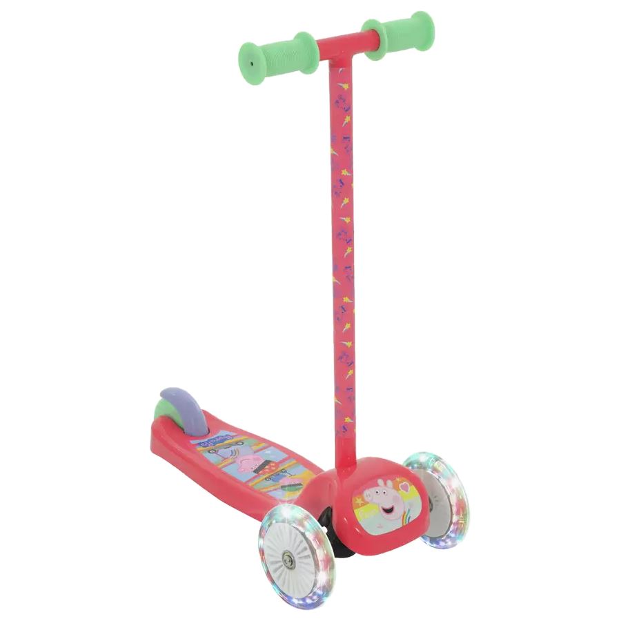 Peppa Pig Tilt N Turn Scooter with LED Lights