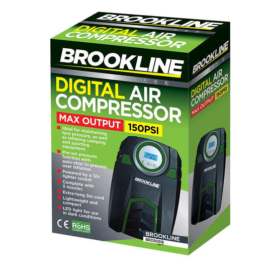 Brookline Digital Air Compressor 12V Air Pump