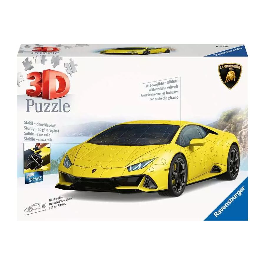 Lamborghini Huracan 3D Puzzle 108pc Yellow