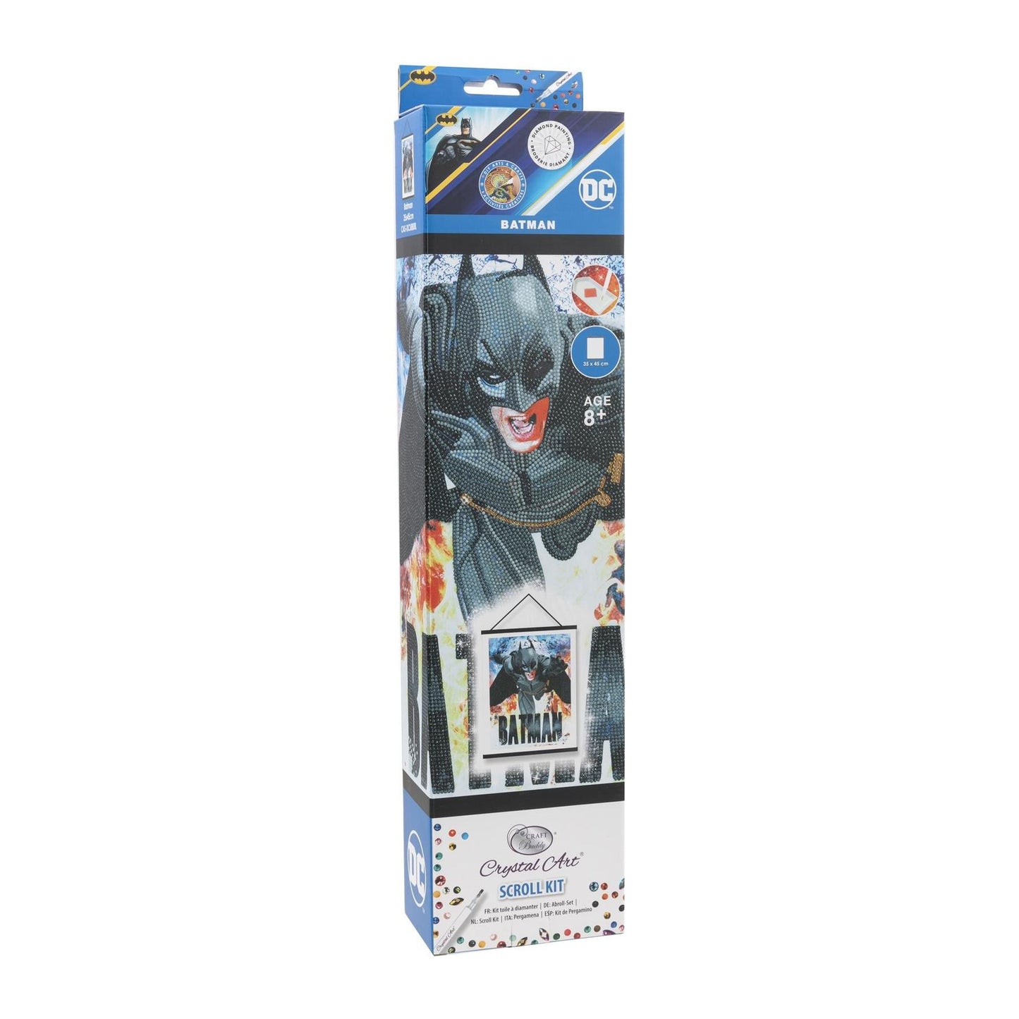 DC Batman 35x45cm Crystal Art Scroll