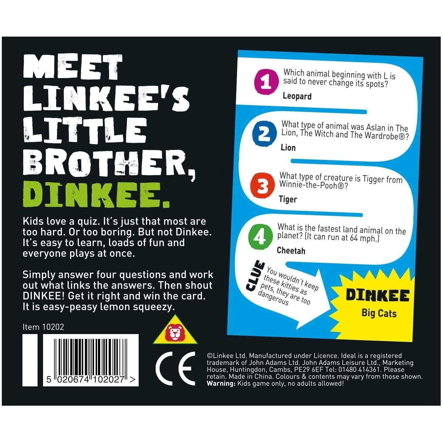 Dinkee Linkee Quiz Game Kids