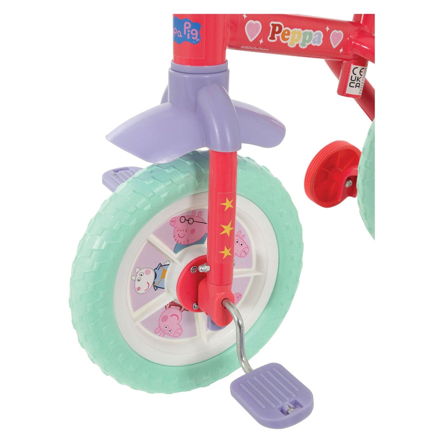 Peppa Pig My First 2-in-1 10" Balance Bike and Training Bike