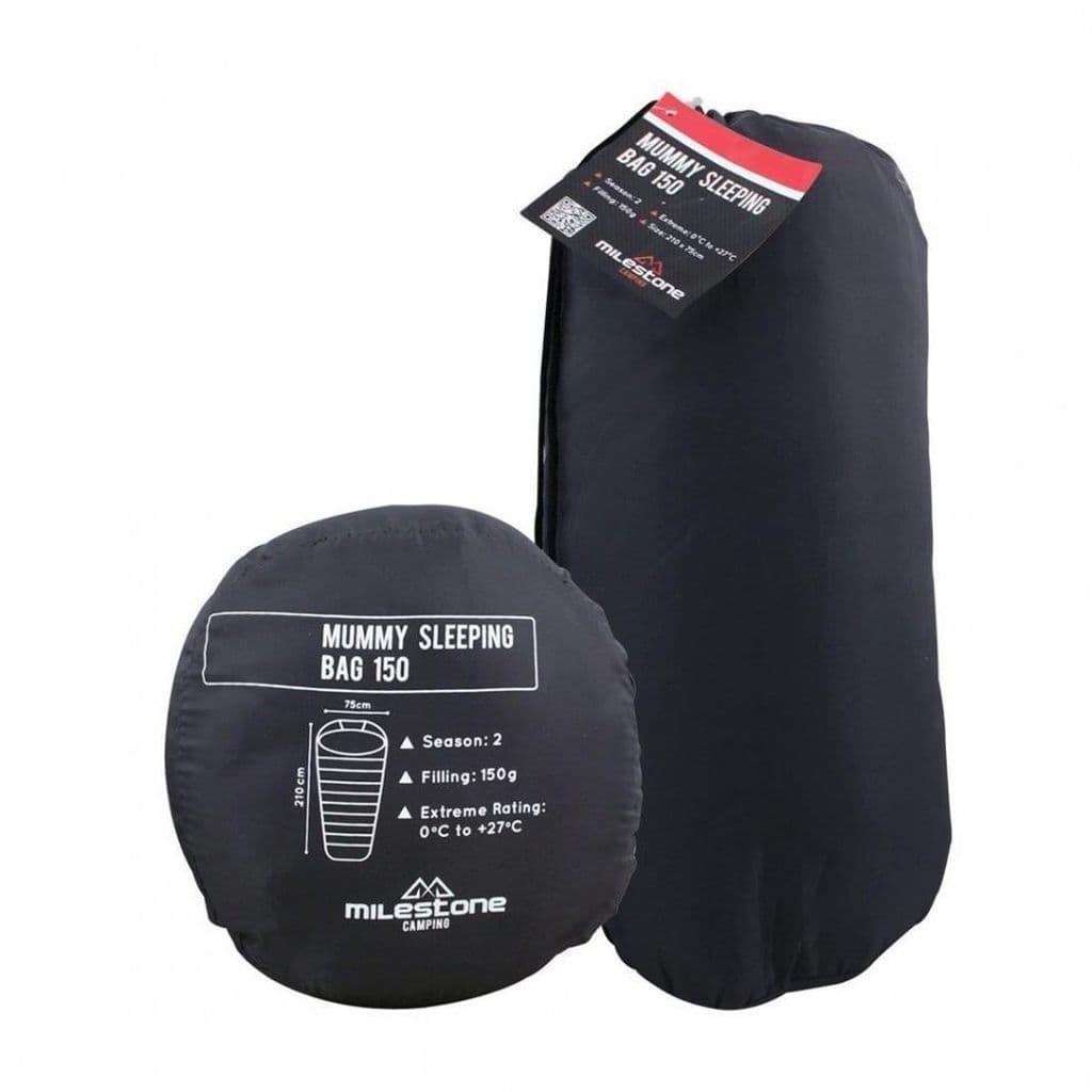 Season 2 Camping Hiking Mummy Sleeping Bag With Carry Bag