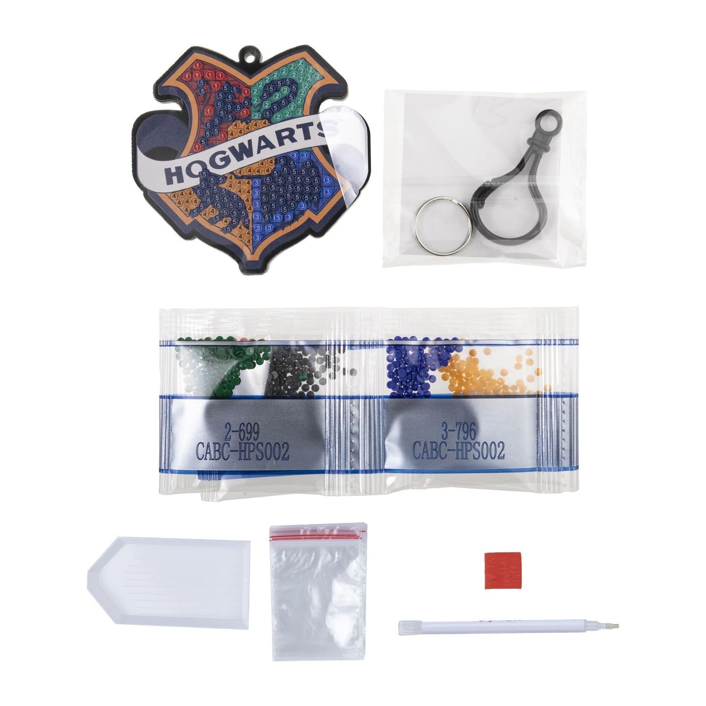 Harry Potter Hogwarts Badge Crystal Art Backpack Charm Kit
