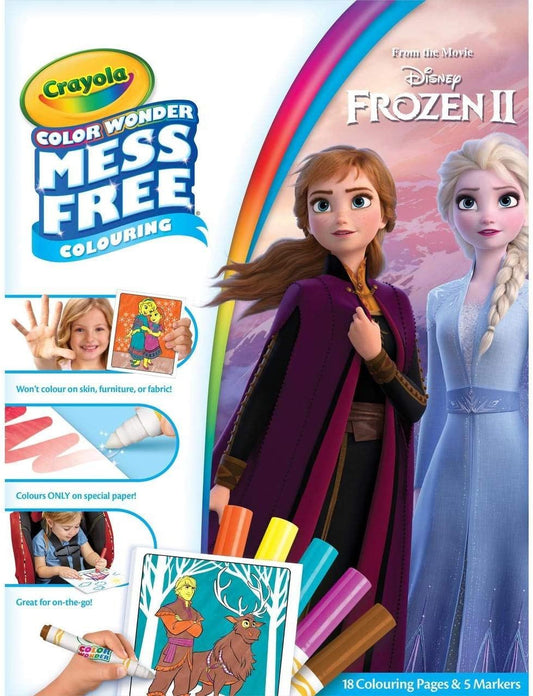 Disney Frozen 2 Crayola Colour Wonder Colouring Book and Markers