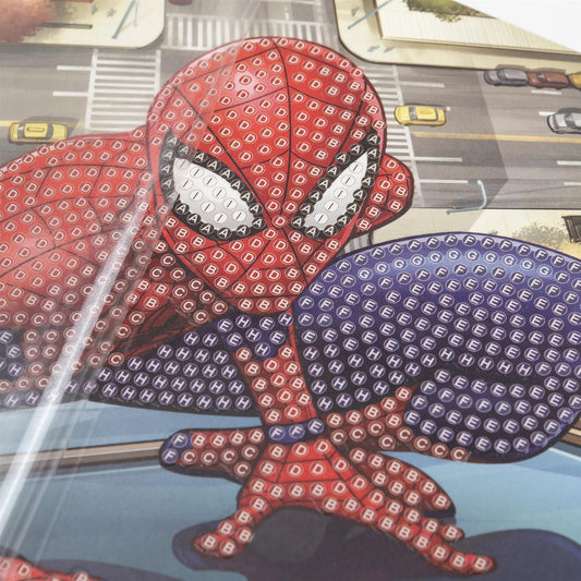 Marvel Spiderman 18x18cm Crystal Art Card