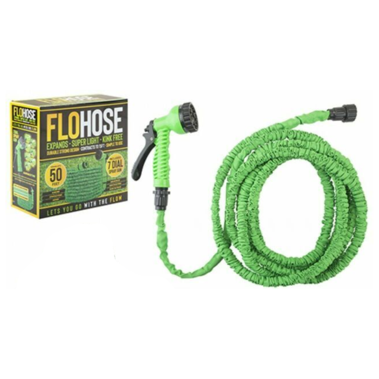 Expanding Hose with 7 Dial Spray Gun 15M/50FT