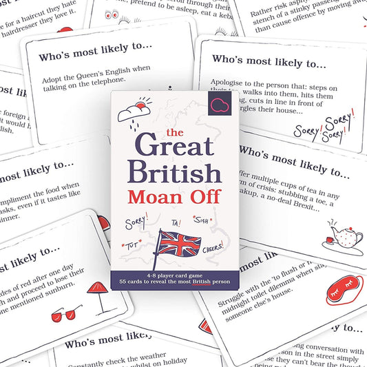 Great British Moan Off Game Comedy Family Card Game