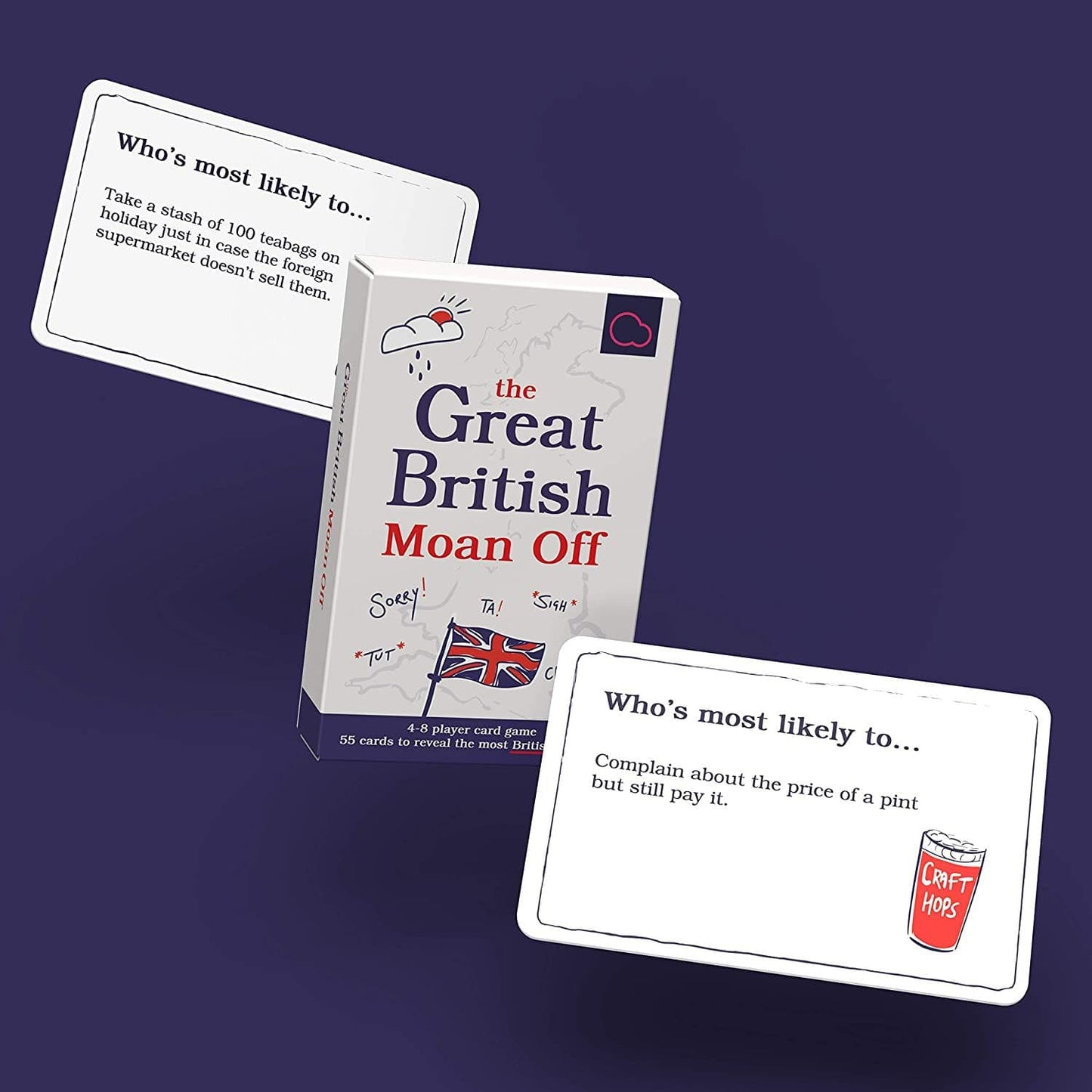 Great British Moan Off Game Comedy Family Card Game