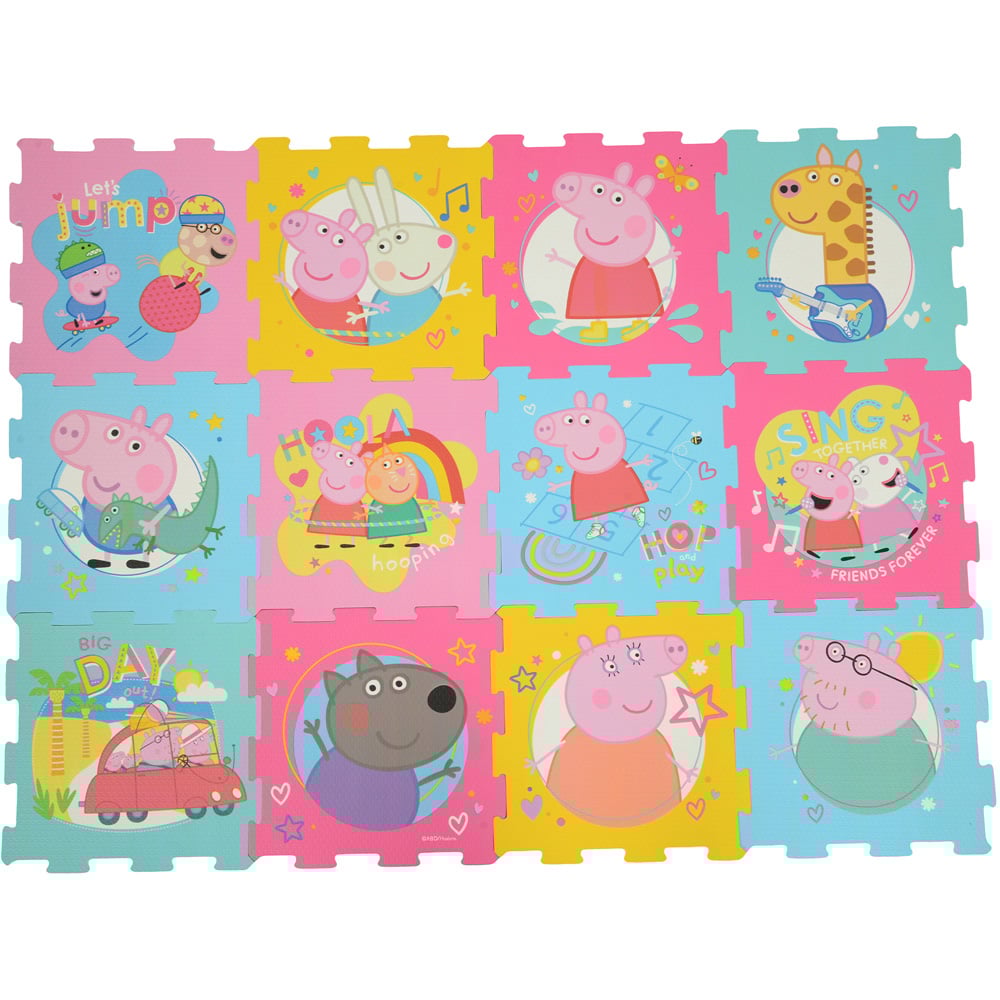 Peppa Pig Foam Play Mat Soft Tiles 12 Pieces