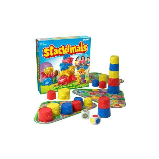 Stackimals Stacking Cups Board Game for Kids