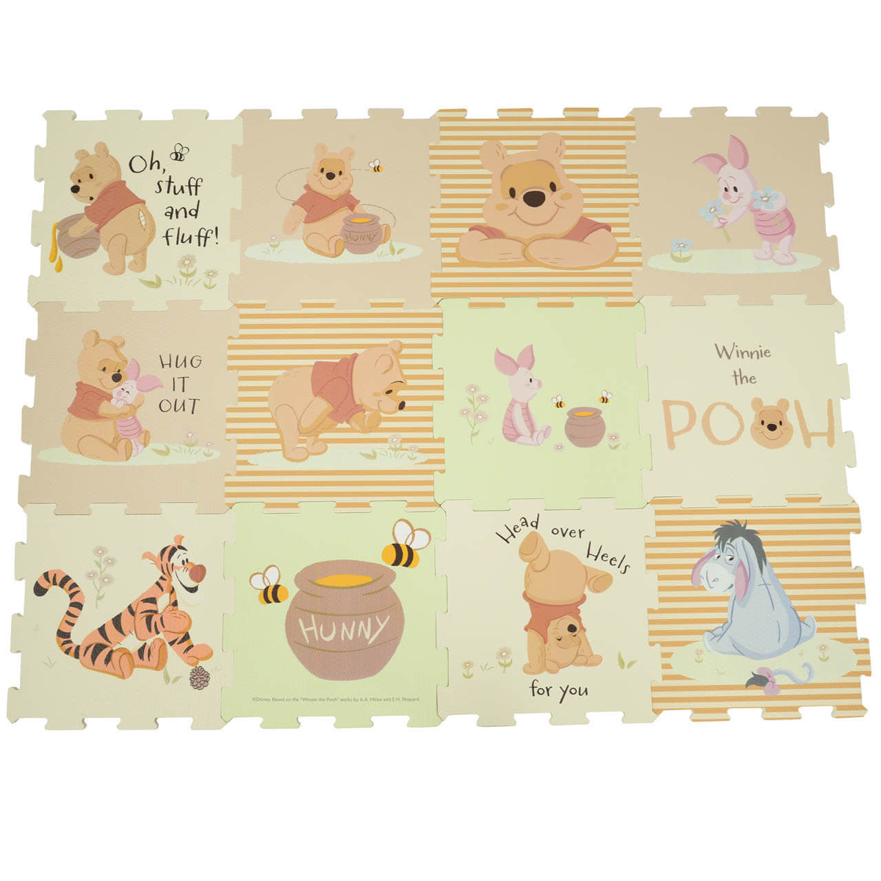 Winnie The Pooh Foam Play Mat Soft Tiles 12 Pieces