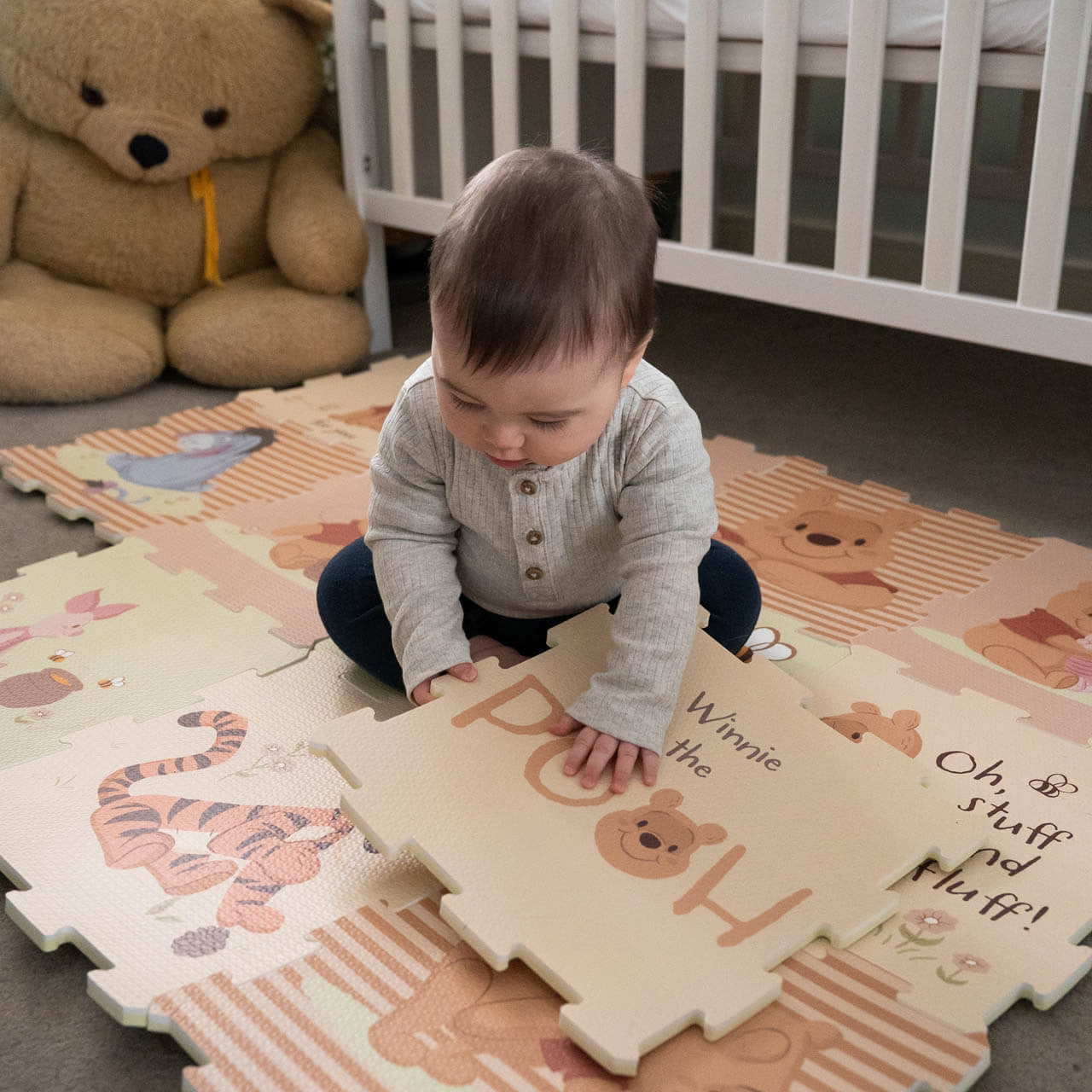 Winnie The Pooh Foam Play Mat Soft Tiles 12 Pieces