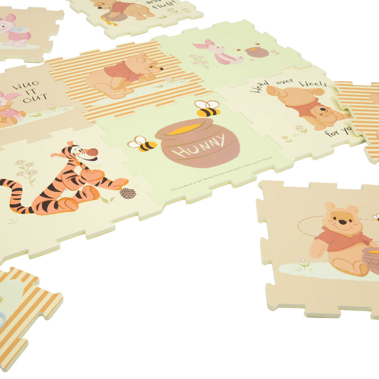 Winnie The Pooh Foam Play Mat Soft Tiles 12 Pieces