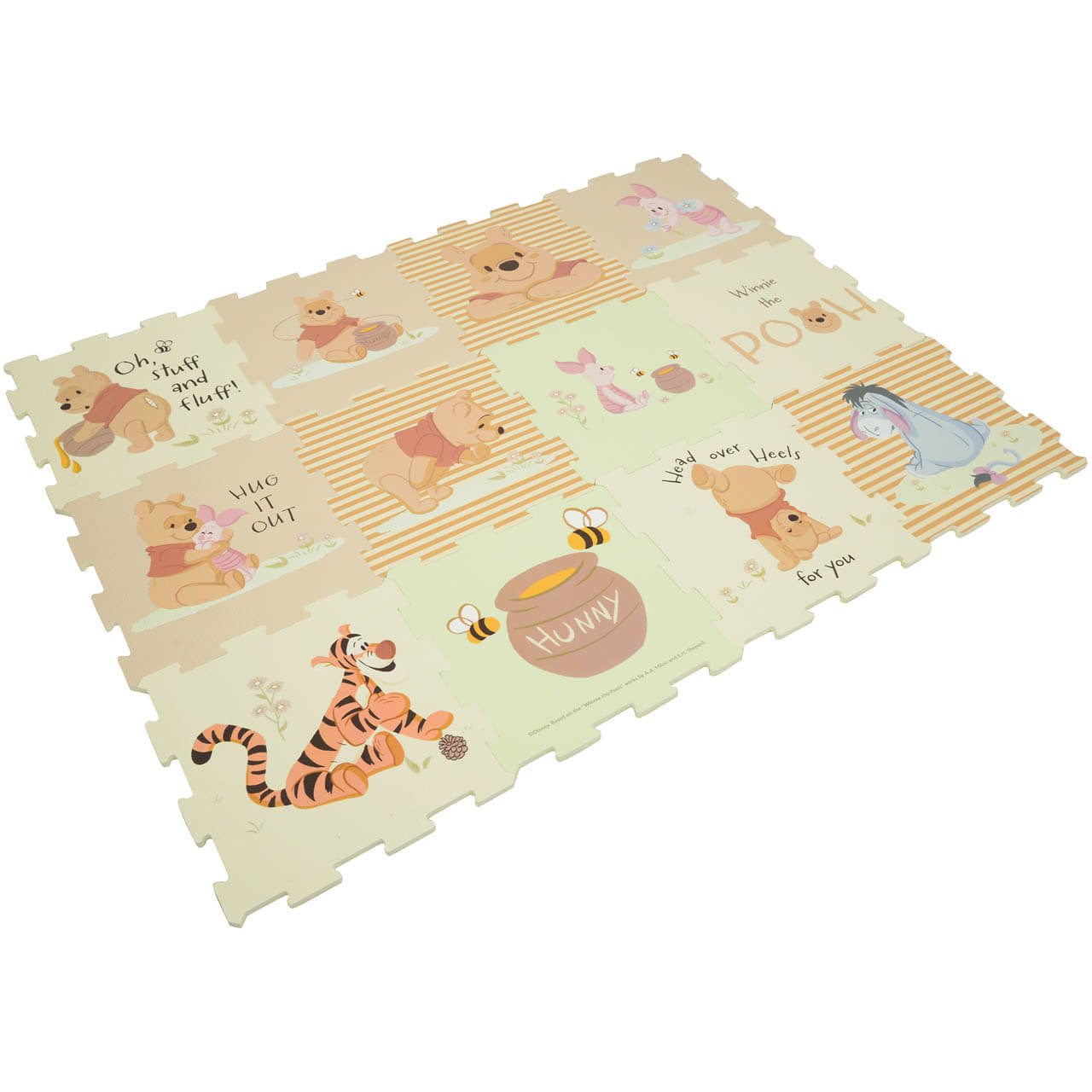 Winnie The Pooh Foam Play Mat Soft Tiles 12 Pieces