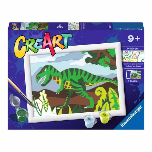CreArt Paint by Numbers - Roaming Dinosaurs