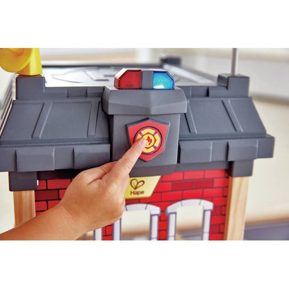 Hape Fire Station Wooden Playset