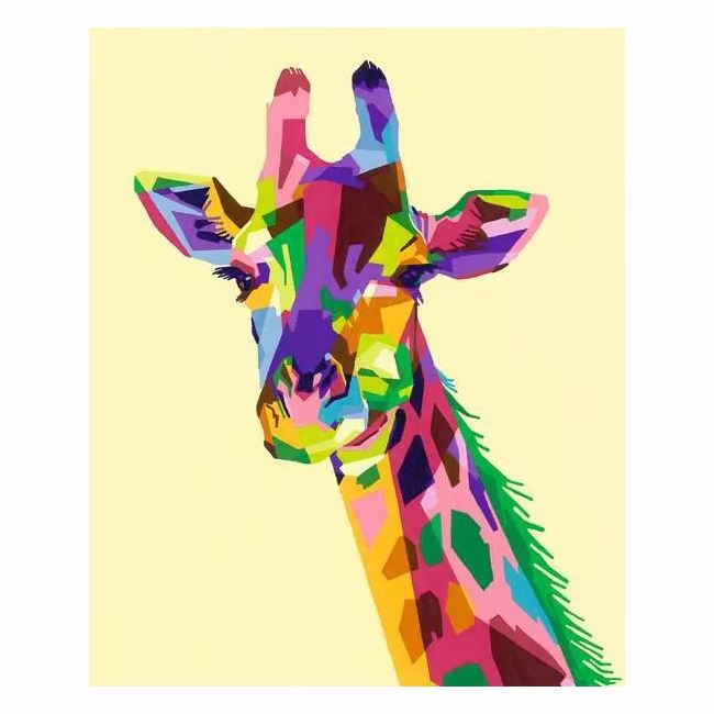 CreArt Paint by Numbers - Funky Giraffe