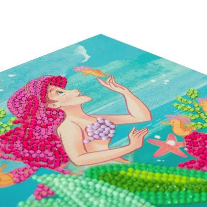 Disney Ariel 18x18cm Crystal Art Card