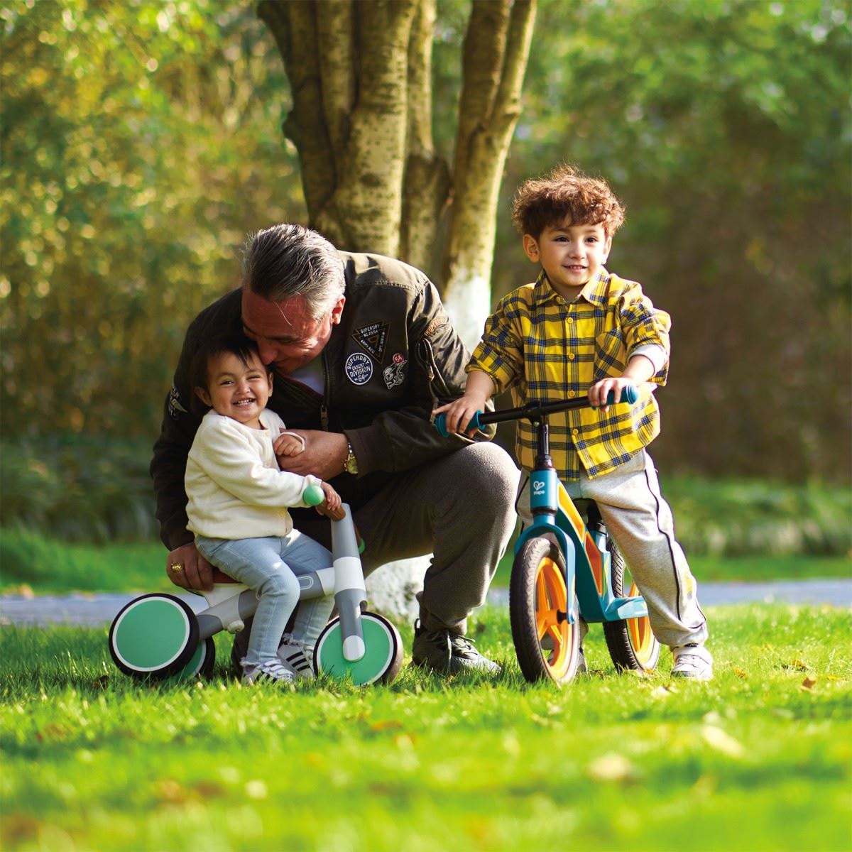 Hape First Ride Balance Bike Green