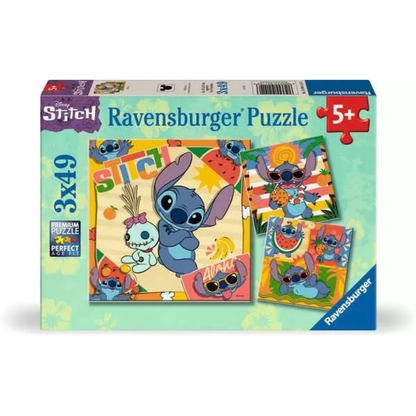 Ravensburger Disney Stitch - 3 x49 Pieces Puzzle