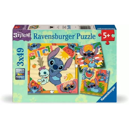 Ravensburger Disney Stitch - 3 x49 Pieces Puzzle