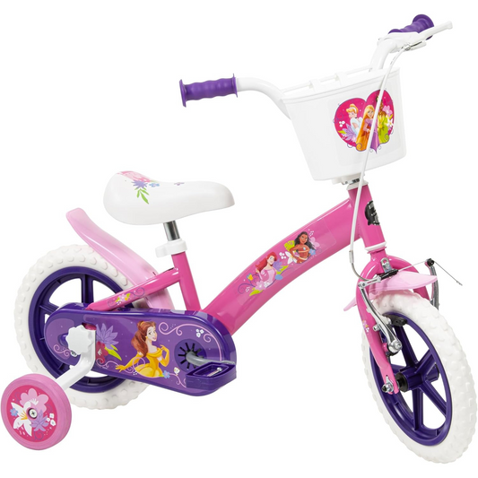 Toimsa Disney Princess 12" Bicycle, with Stabilisers and Basket