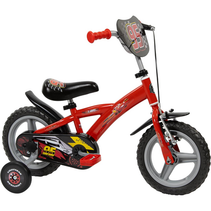 Toimsa Disney Cars 12 inch Bicycle with training wheel stabilisers