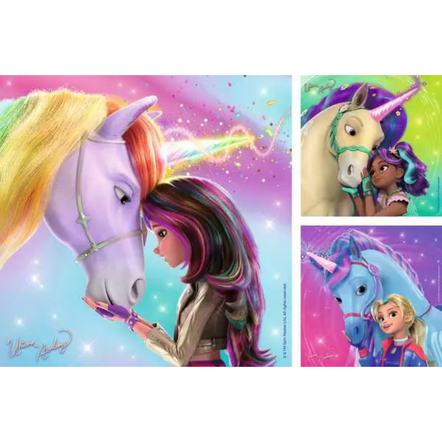Ravensburger Unicorn Academy, 3x 49pc - 49 Pieces Puzzle