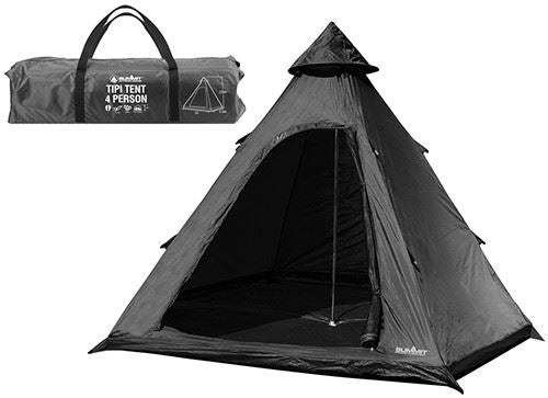 Summit Hydrahalt 4 Person Tipi Tent Black