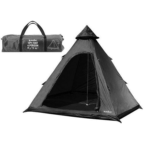 Summit Hydrahalt 4 Person Tipi Tent Black