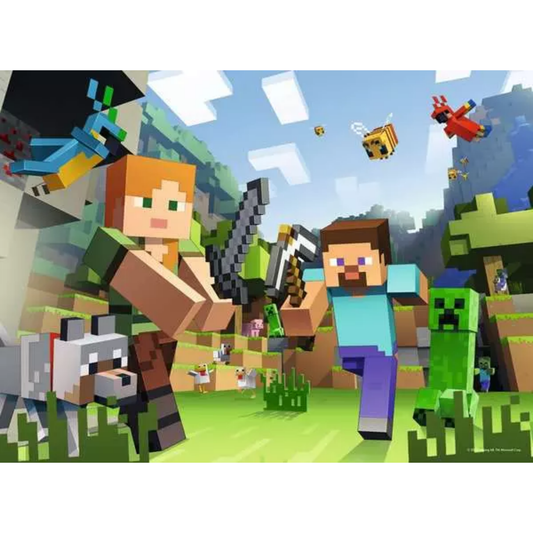 Ravensburger Minecraft, 100pc XXL - 100 Pieces Puzzle