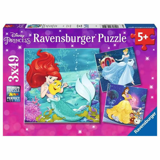 Disney Princess Adventure, 3x 49pc