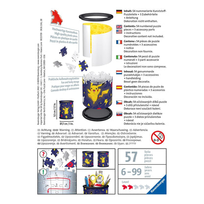 Pokemon Pencil Holder 3D Puzzle, 54pc