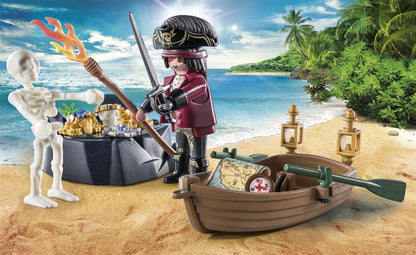 Playmobil 71254 Pirate with Rowboat Starter Pack