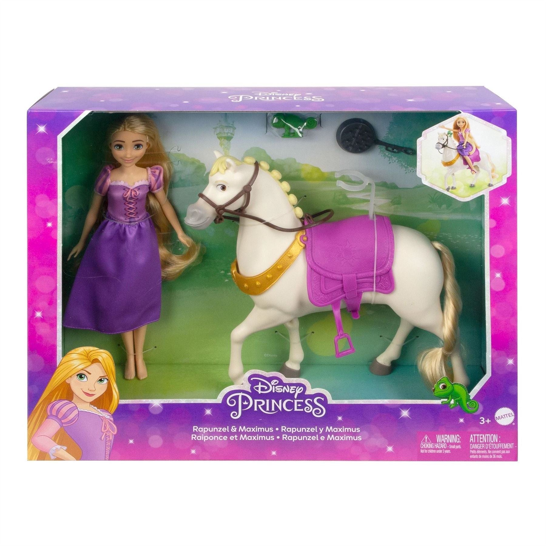 Rapunzel & Horse Maximus Doll Set