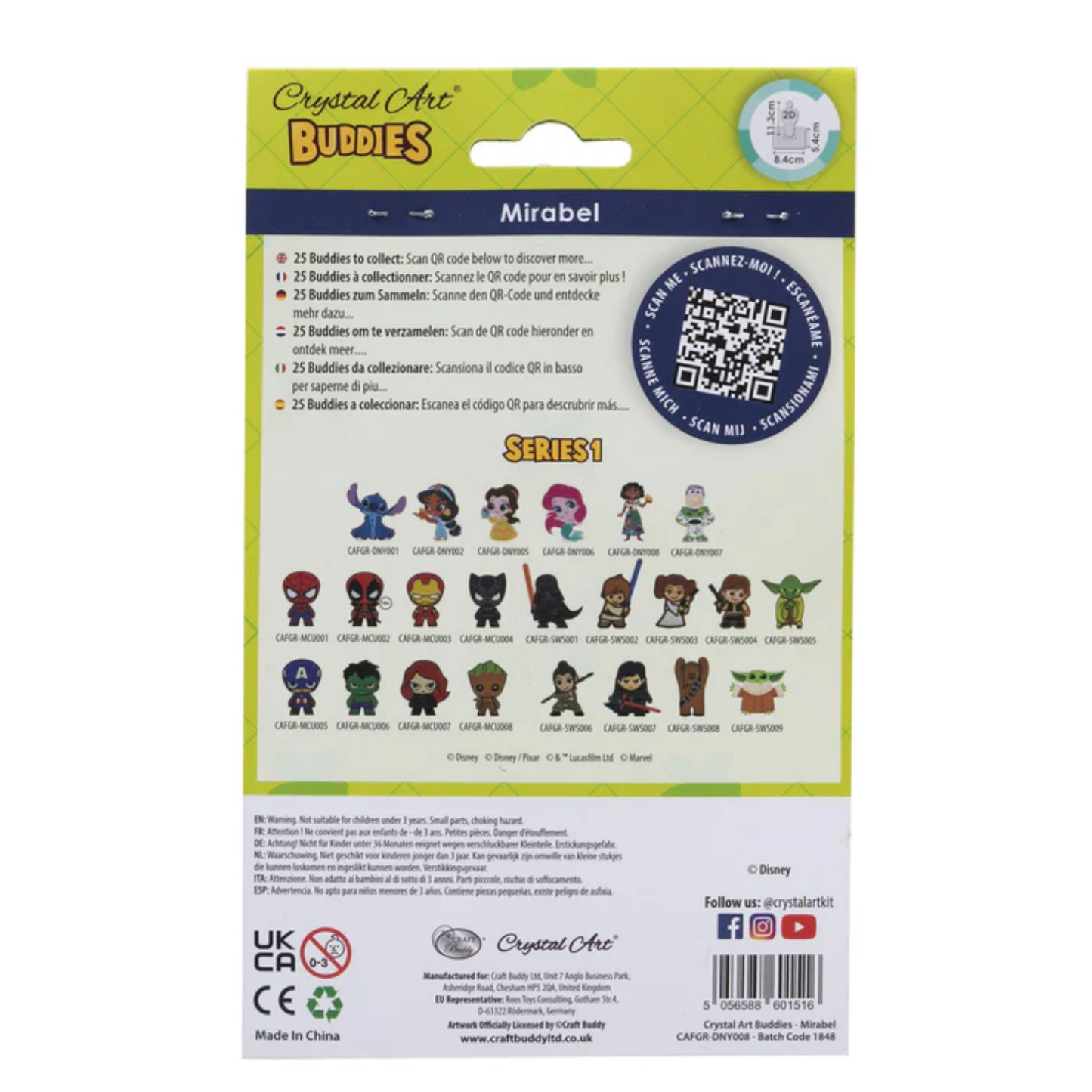 Disney Mirabel Crystal Art Buddies